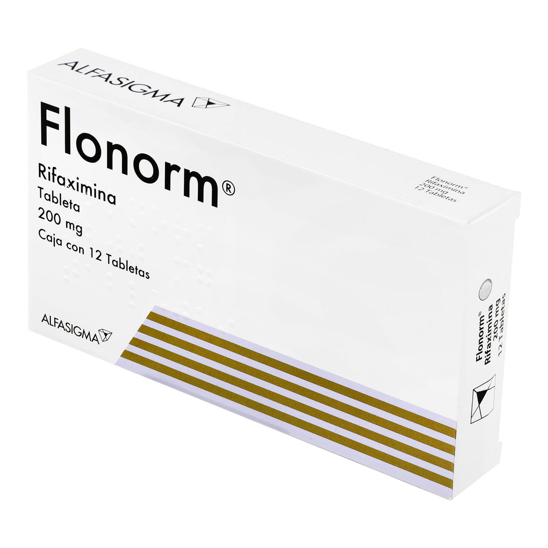 Flonorm 200Mg Con 12 Tabletas (Rifaximina) 3 - 8020030053090