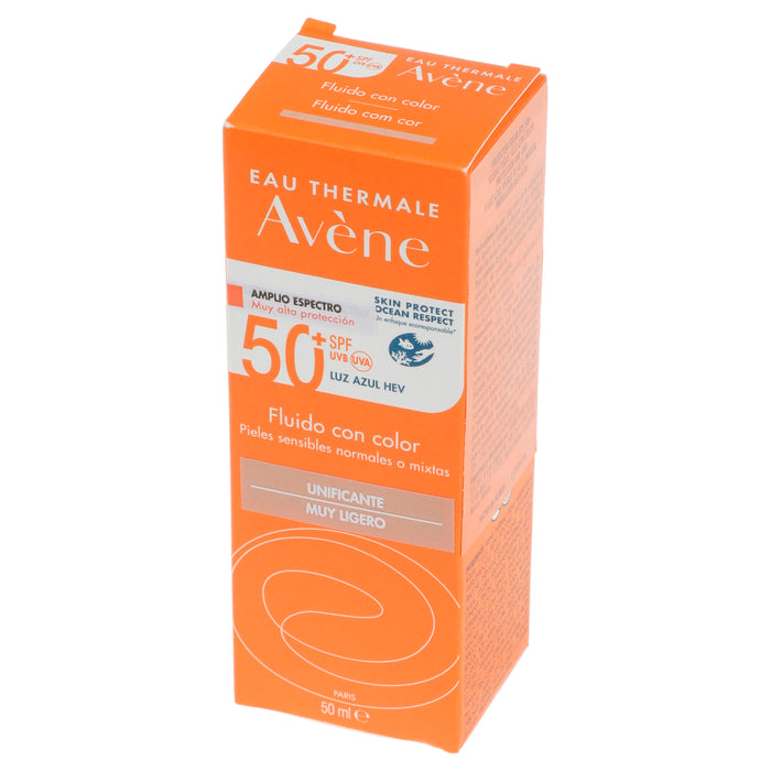 Avene Protector Solar Fluido Con Color Unificante Muy Ligero 4 - 3282770149111