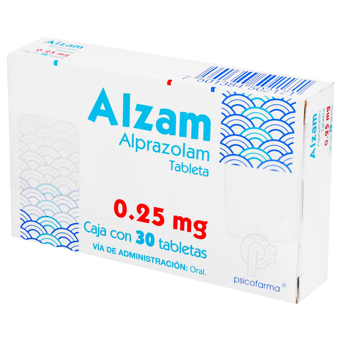 Alzam (Alprazolam) Tabletas 0.25Mg Con 30 - WeCare Pharma