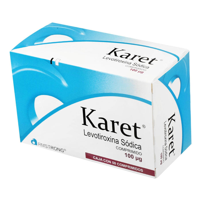 Karet 100Mcg Con 50 Tabletas (Levotiroxina Sodica) - WeCare Pharma