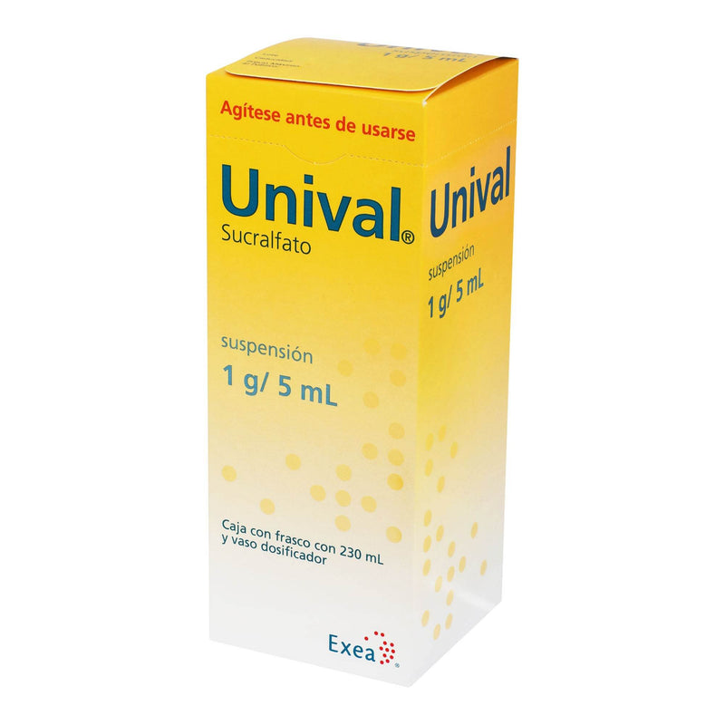 Unival Suspensión 1G/5Ml 230Ml (Sucralfato) - WeCare Pharma