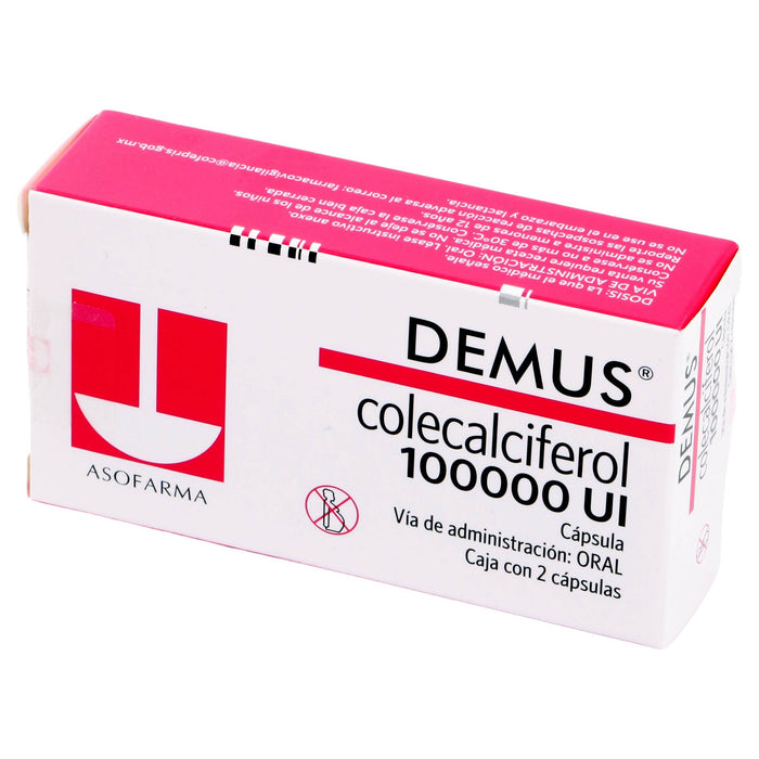 Demus (Colecalciferol) Capsulas 100000Ui Con 2 - WeCare Pharma