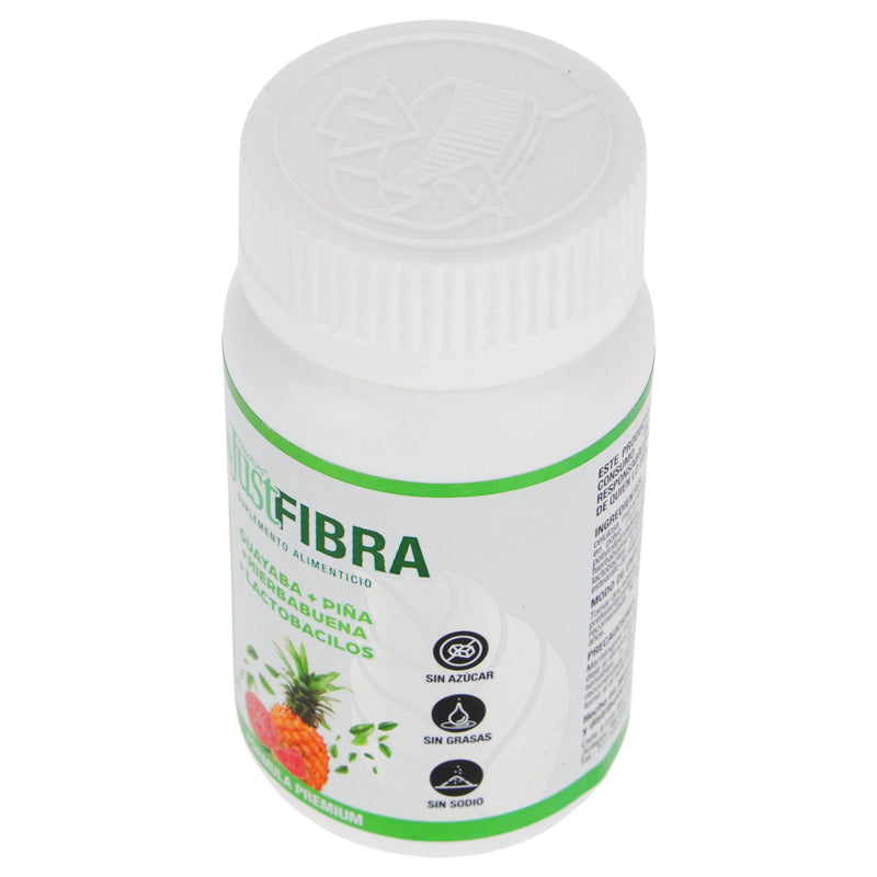 Just Fibra Guayaba + Piña + Hierbabuena + Lactobacilos Tabletas Con 30 - WeCare Pharma