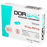 Dorsal 15Mg/200Mg Con 7 Tabletas (Meloxicam/Carisoprodol) - WeCare Pharma