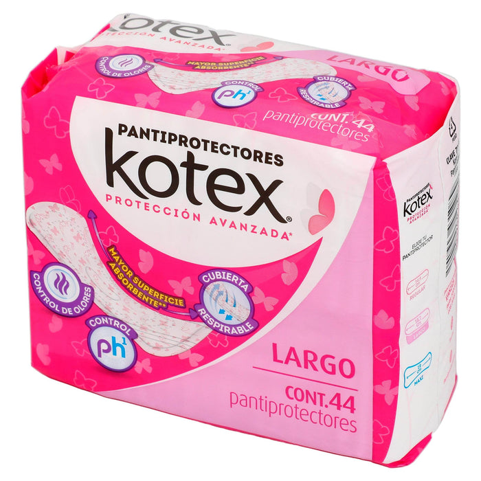 Protectores Diarios Kotex Largo Con 44 - WeCare Pharma