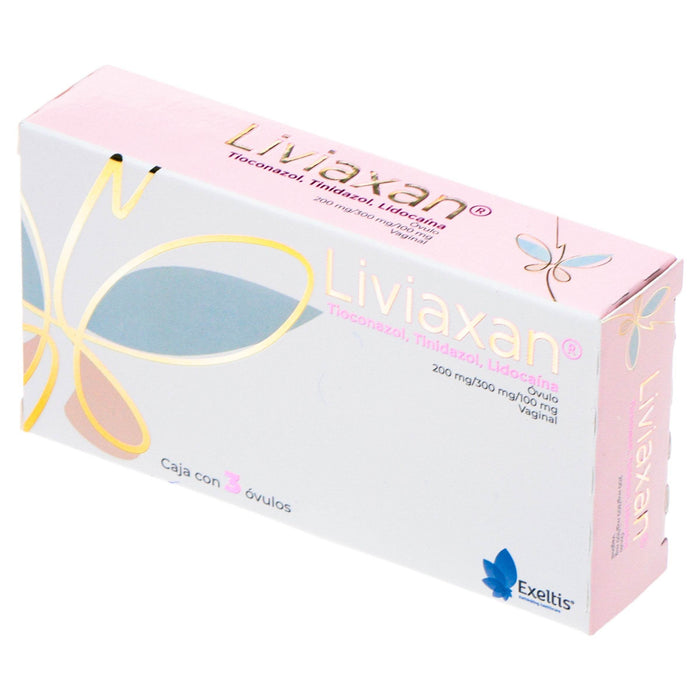 Liviaxan Ovulos 200Mg/300Mg/100Mg Con 3 (Tioconazol/Tinidazol/Lidocaina) - WeCare Pharma