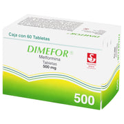 Dimefor 500Mg Con 60 Tabletas (Metformina) - WeCare Pharma