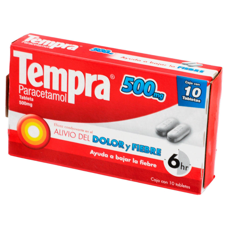Tempra 500Mg Con 10 Tabletas (Paracetamol) - WeCare Pharma