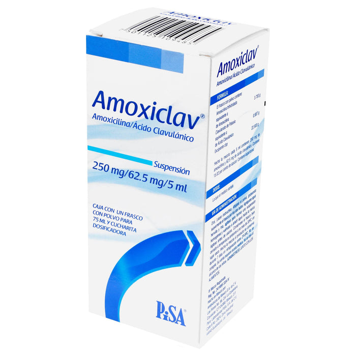 Amoxiclav (Amoxicilina/Acido Clavulanico) Suspensión 250/5Ml 70Ml - WeCare Pharma