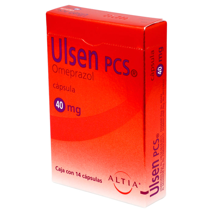 Ulsen Pcs 40Mg Con 14 Capsulas (Omeprazol) 4 - 7501314704828