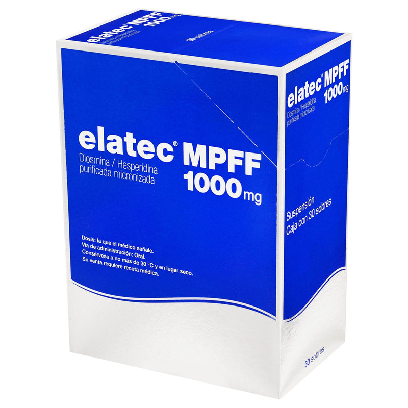 Elatec Mpff Sobres 1000Mg/10Ml Con 30 (Diosmina/Hesperidina) - WeCare Pharma