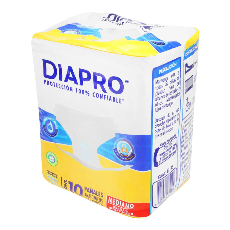 Pañal Adulto Diapro Mediano Con 10 - WeCare Pharma