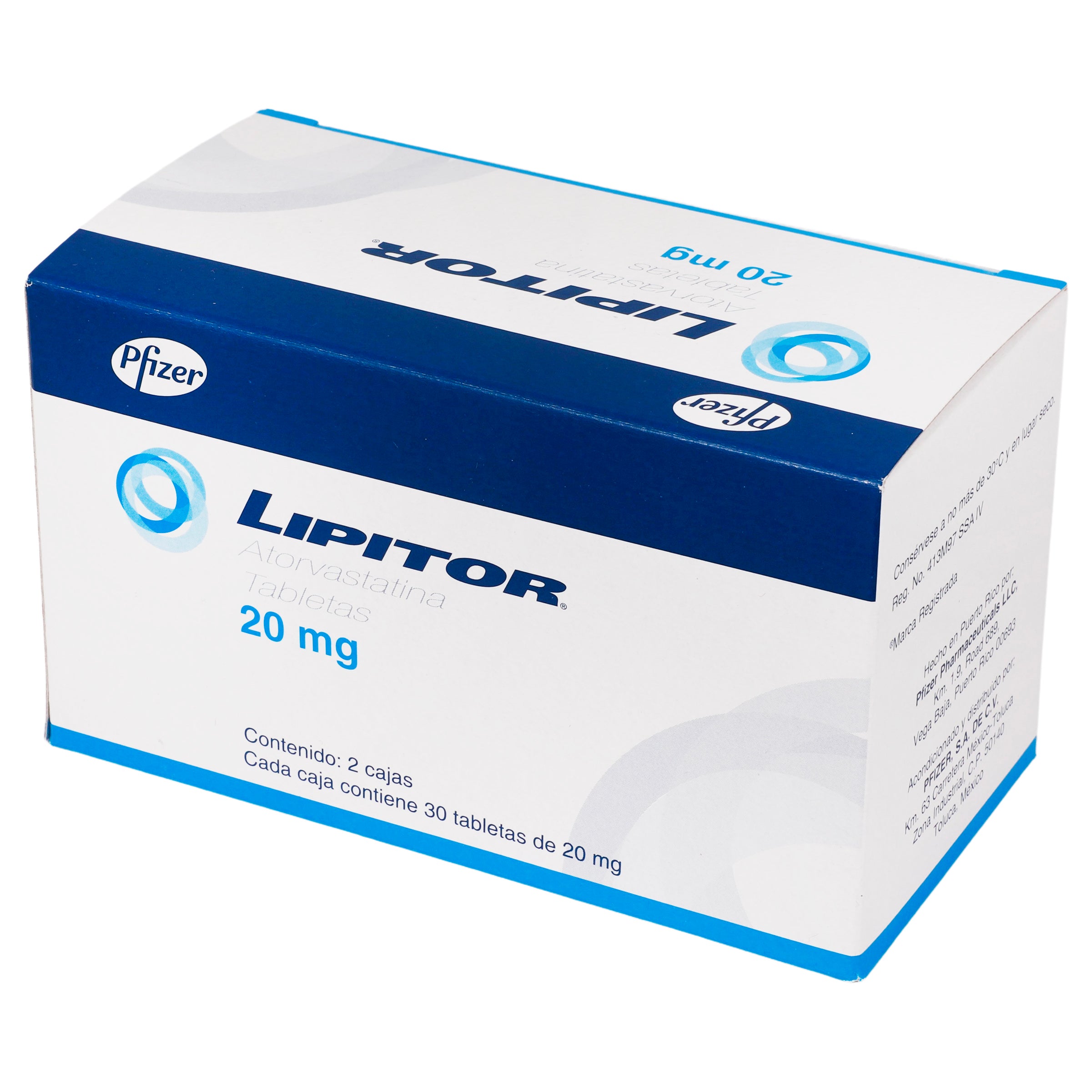 Lipitor 20Mg Con 30+30 Tabletas (Atorvastatina) 3 - 7501287640895