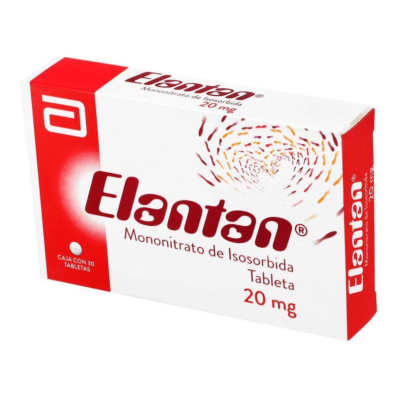 Elantan 20Mg Con 30 Tabletas (Mononitrato De Isosorbida) - WeCare Pharma