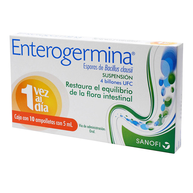 Enterogermina Suspensión 4 Billones Ufc 5Ml Con 10 (Bacillus Clausii) - WeCare Pharma