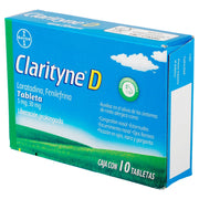 Clarityne-D 5Mg/30Mg Con 10 Tabletas (Loratadina/Fenilefrina) - WeCare Pharma