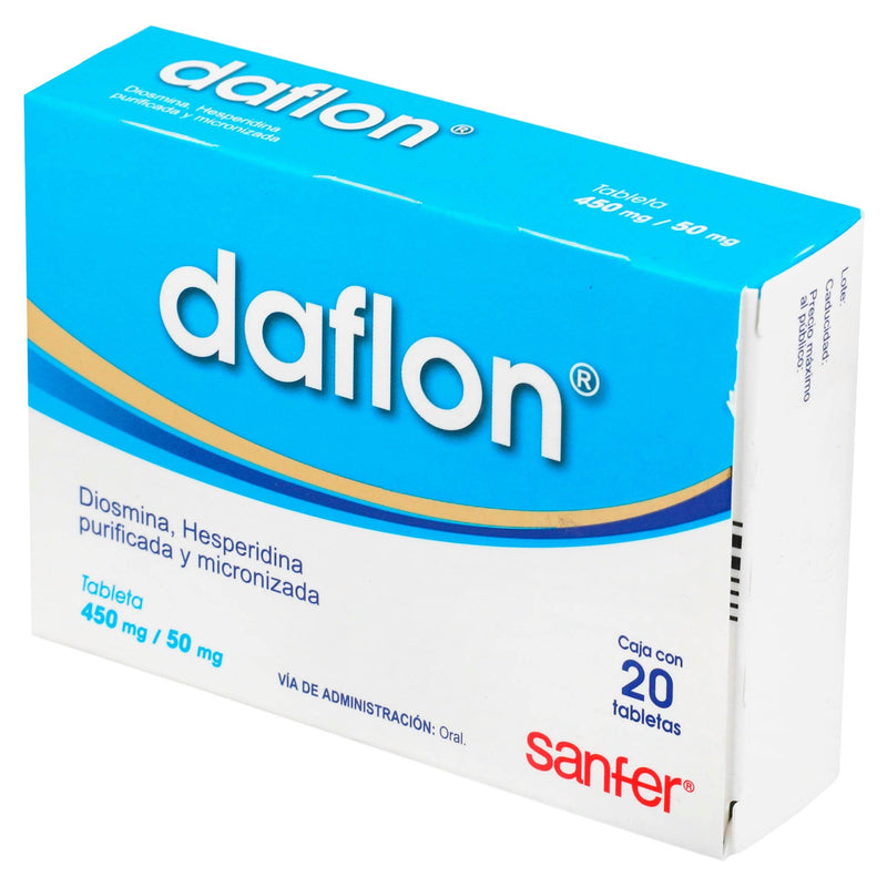 Daflon 450Mg/50Mg Con 20 Tabletas (Diosmina/Hespiridina) - WeCare Pharma