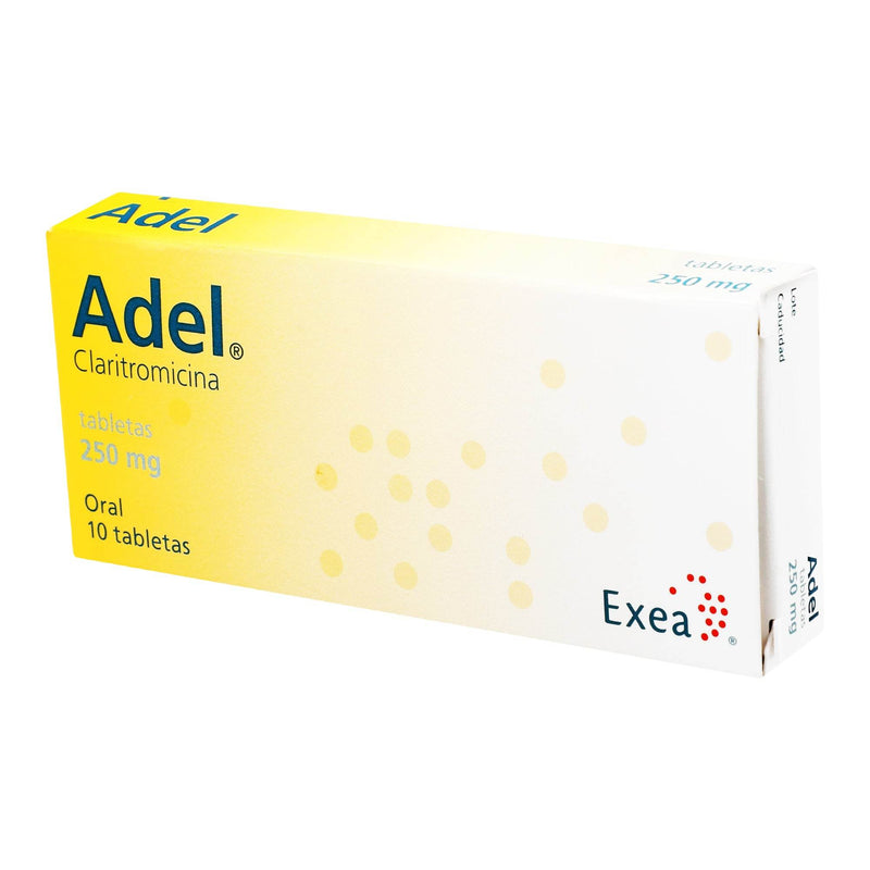 Adel 250Mg Con 10 Tabletas (Claritromicina) - WeCare Pharma