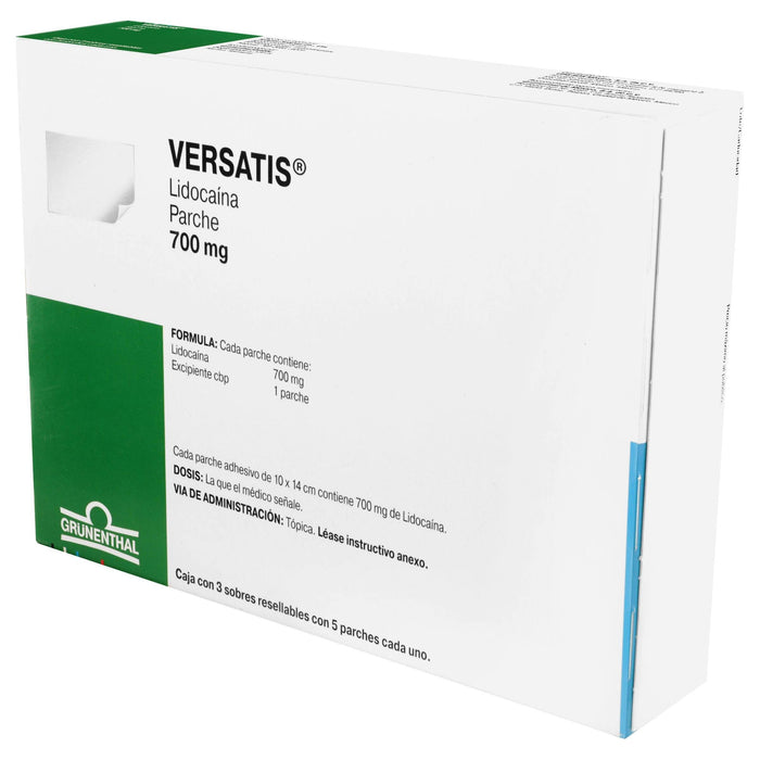 Versates Patch Versatis Parche 700Mg Con 5 (Lidocaina) — WeCare Pharma