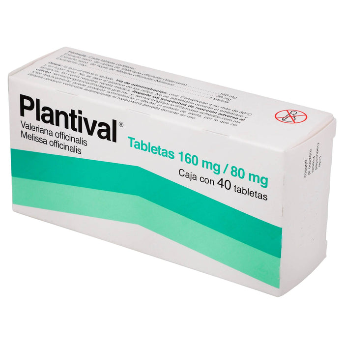Plantival 160Mg/80Mg Con 40 Tabletas (Valeriana Officinalis/Melissa Officinalis) - WeCare Pharma