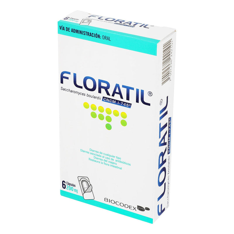 Floratil 200Mg Con 6 Capsulas (Saccharomyces Boulardii) - WeCare Pharma