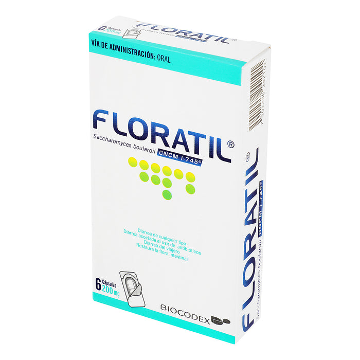 Floratil 200Mg Con 6 Capsulas (Saccharomyces Boulardii) 3 - 7501298242101