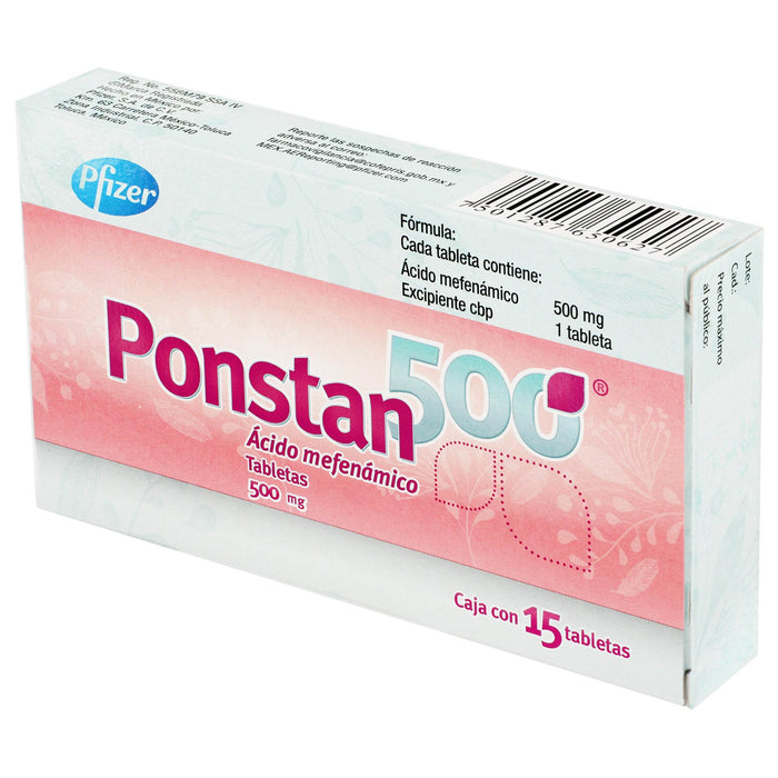 Ponstan 500Mg Con 15 Tabletas (Acido Mefenamico) - WeCare Pharma