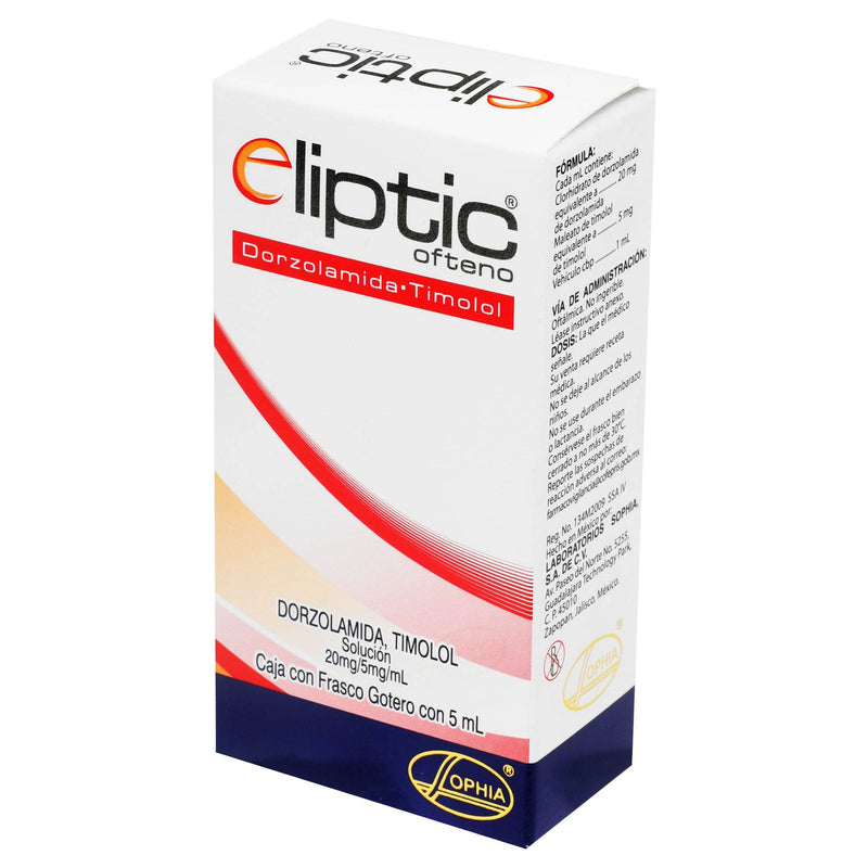 Eliptic Ofteno Gotas 20Mg/5Ml/Ml 5Ml (Dorzolamida/Timolol) - WeCare Pharma
