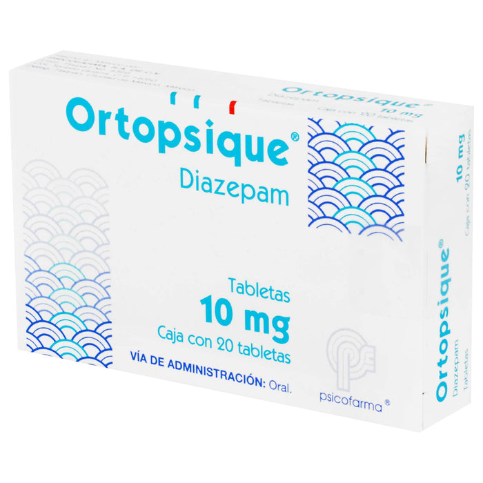 Ortopsique (Diazepam) Tabletas 10Mg Con 20 - WeCare Pharma
