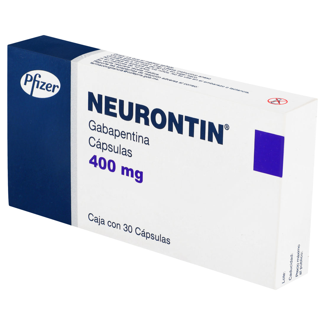 Neurontin 400Mg Con 30 Capsulas (Gabapentina) 4 - 7501287652720