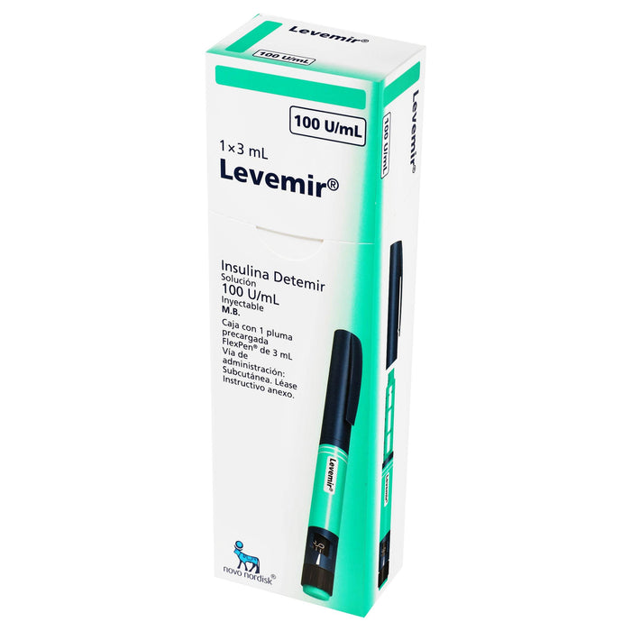 Levimir Flexpen Pluma 100Unid/Ml 3Ml Con 1 (Insulina Determir) - WeCare Pharma