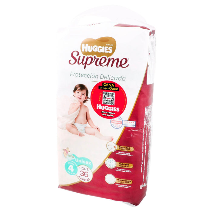 Pañal Huggies Supreme Unisex Etapa 4 Con 36 - WeCare Pharma