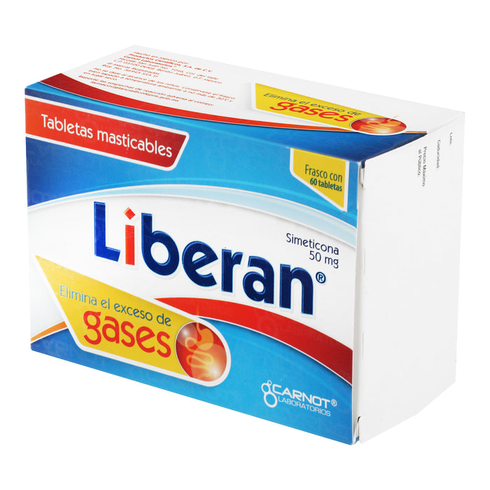 Liberan 50Mg Con 60 Tabletas (Simeticona) 3 - 7501070901080