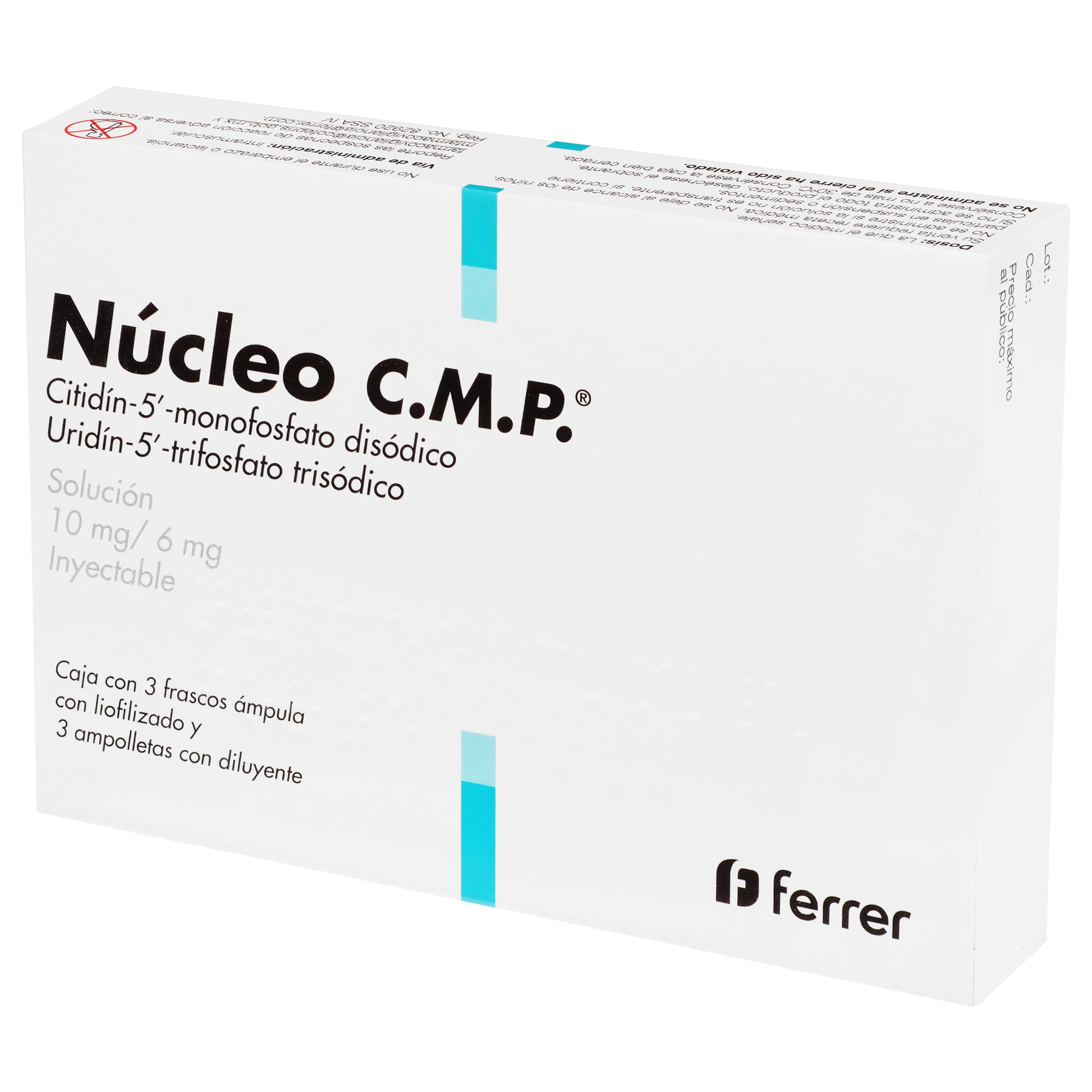 Nucleo C.M.P 10Mg/6Mg Con 3 Ampulas (Citidin 5/Uridin 5) 4 - 7503007704696