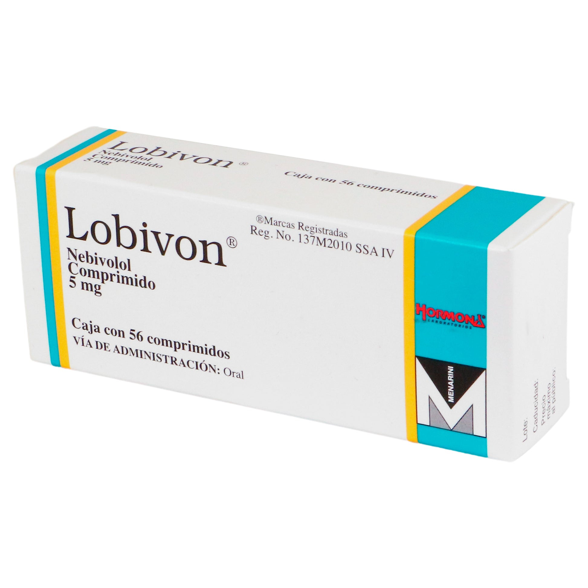 Lobivon 5Mg Con 56 Comprimidos (Nebivolol) 4 - 7506317100677