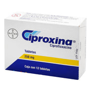 Ciproxina 250Mg Con 12 Tabletas (Ciprofloxacino) - WeCare Pharma