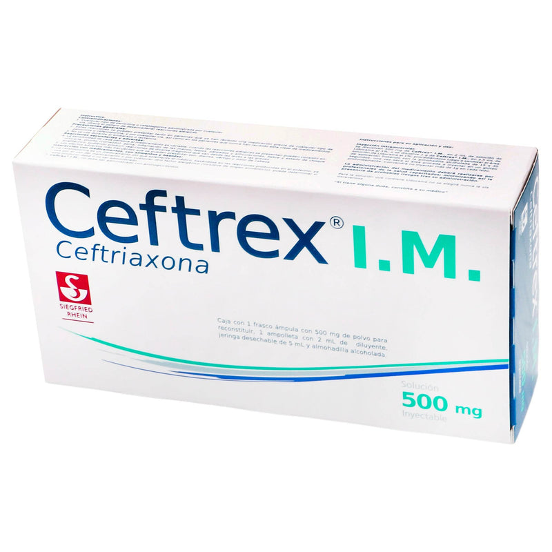 Ceftrex Im Frasco 500Mg Con 1 Ampulas (Ceftriaxona) - WeCare Pharma