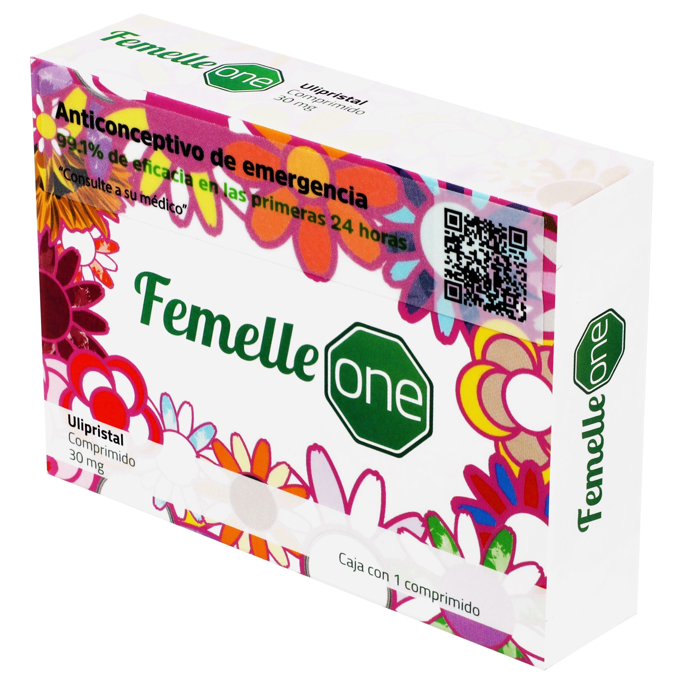 Femelle One 30Mg Con 1 Comprimidos (Ulipristal) 3 - 7502235760146