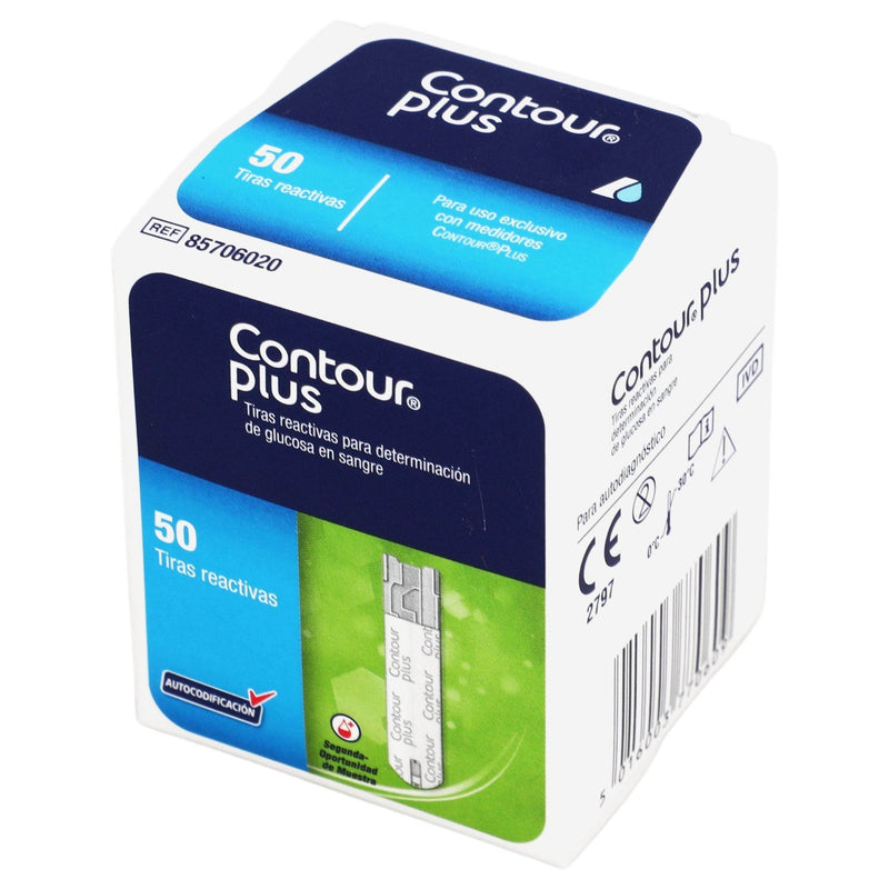 Contour Plus Tiras Reactivas Con 50 - WeCare Pharma