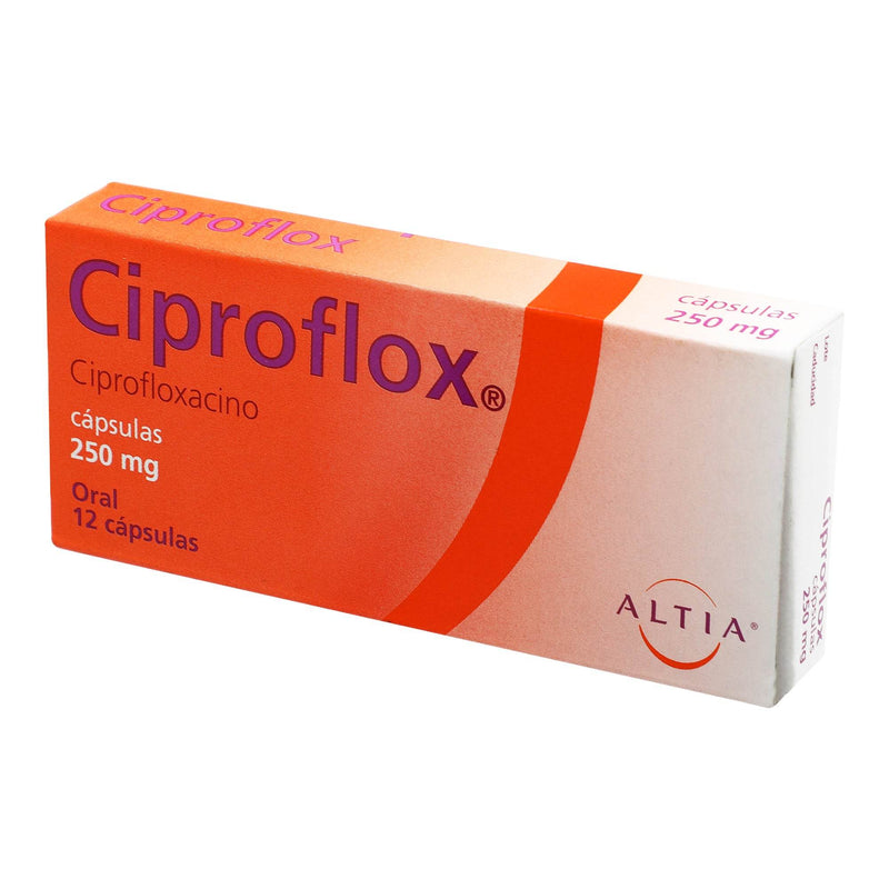 Ciproflox 250Mg Con 12 Capsulas (Ciprofloxacino) - WeCare Pharma