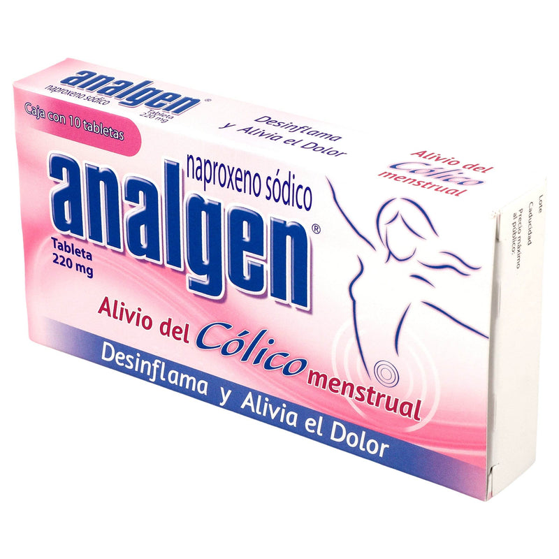 Analgen Colico 220Mg Con 10 Tabletas (Naproxeno Sodico) - WeCare Pharma