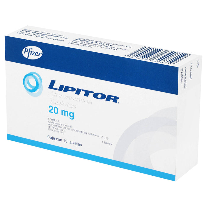 Lipitor 20Mg Con 15 Tabletas (Atorvastatina) - WeCare Pharma