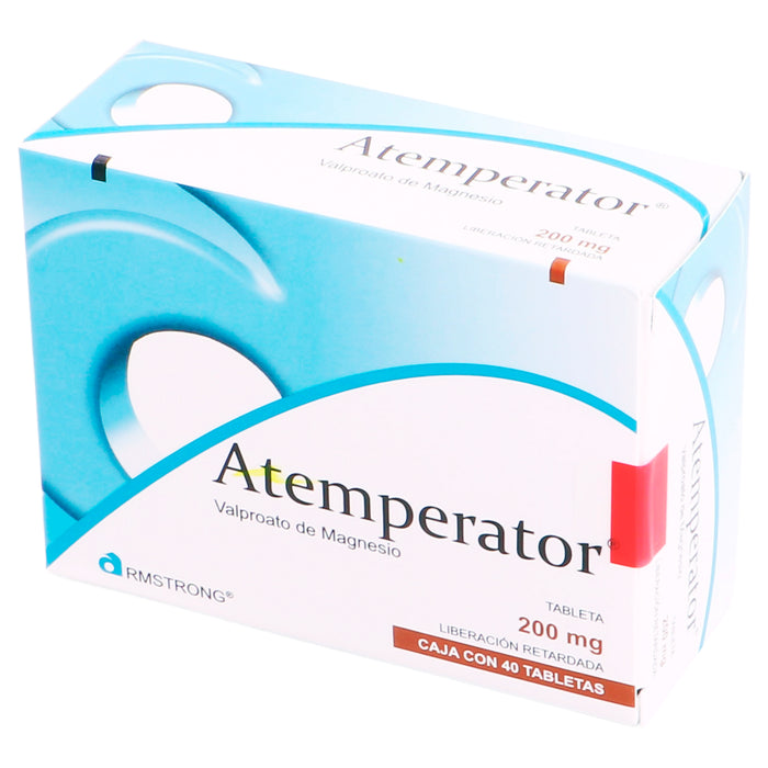 Atemperator 200Mg Con 40 Tabletas (Valproato De Magnesio) 4 - 7501089800015