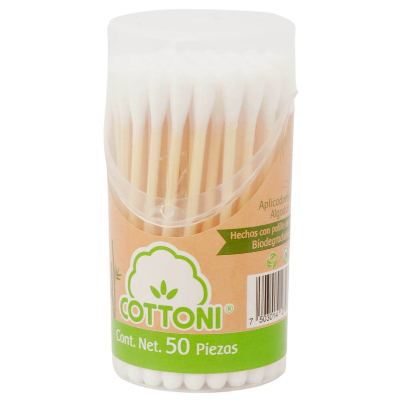Aplicadores De Algodón Con 50 - WeCare Pharma