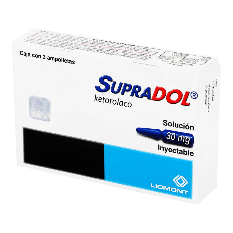 Supradol 30Mg Con 3 Ampulas (Ketorolaco) - WeCare Pharma
