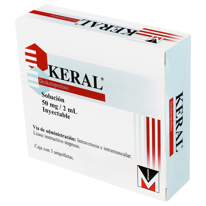 Keral (Dexketoprofeno) Ampolletasolletasolletasolletas 50Mg/2Ml Con 3 - WeCare Pharma