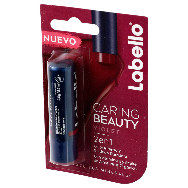 Labello Caring Beauty Violet 2 En 1 4.8G - WeCare Pharma