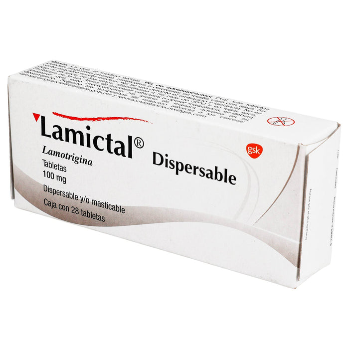 Lamictal Dispersable 100Mg Con 28 Tabletas (Lamotrigina) - WeCare Pharma