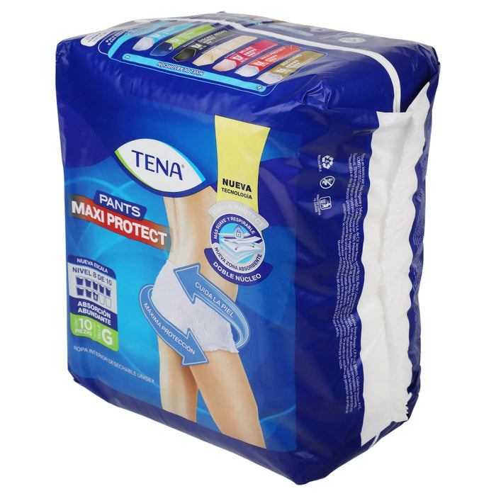 Pañal Tena Maxi Protect Grande Con 10 - WeCare Pharma