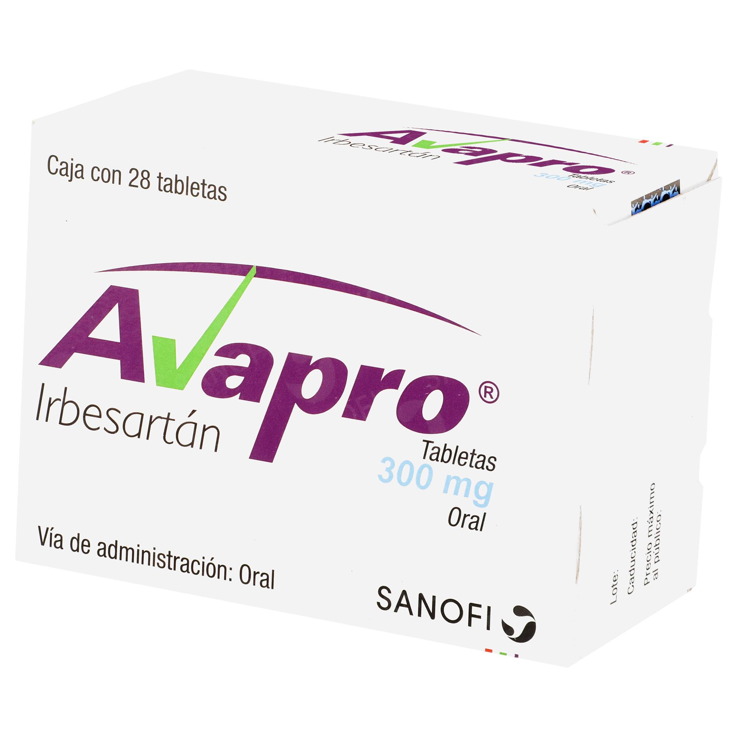 Avaper Avapro 300Mg Con 28 Tabletas (Irbesartan) — WeCare Pharma
